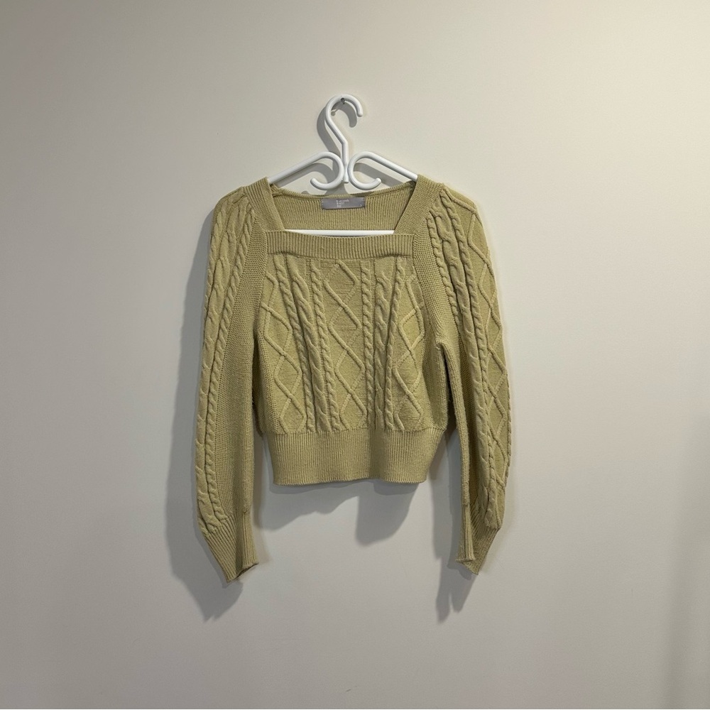 Cable Knit Sweater in Cream